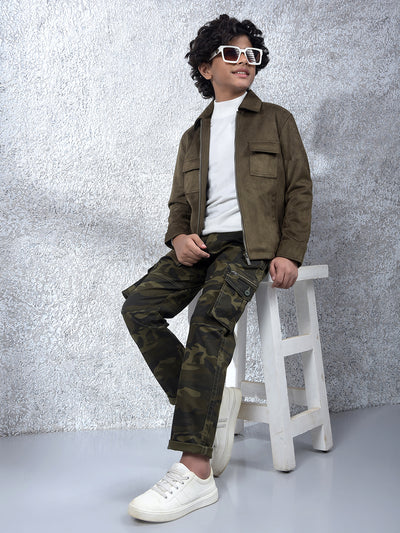 Vivid Olive Luxe Shacket