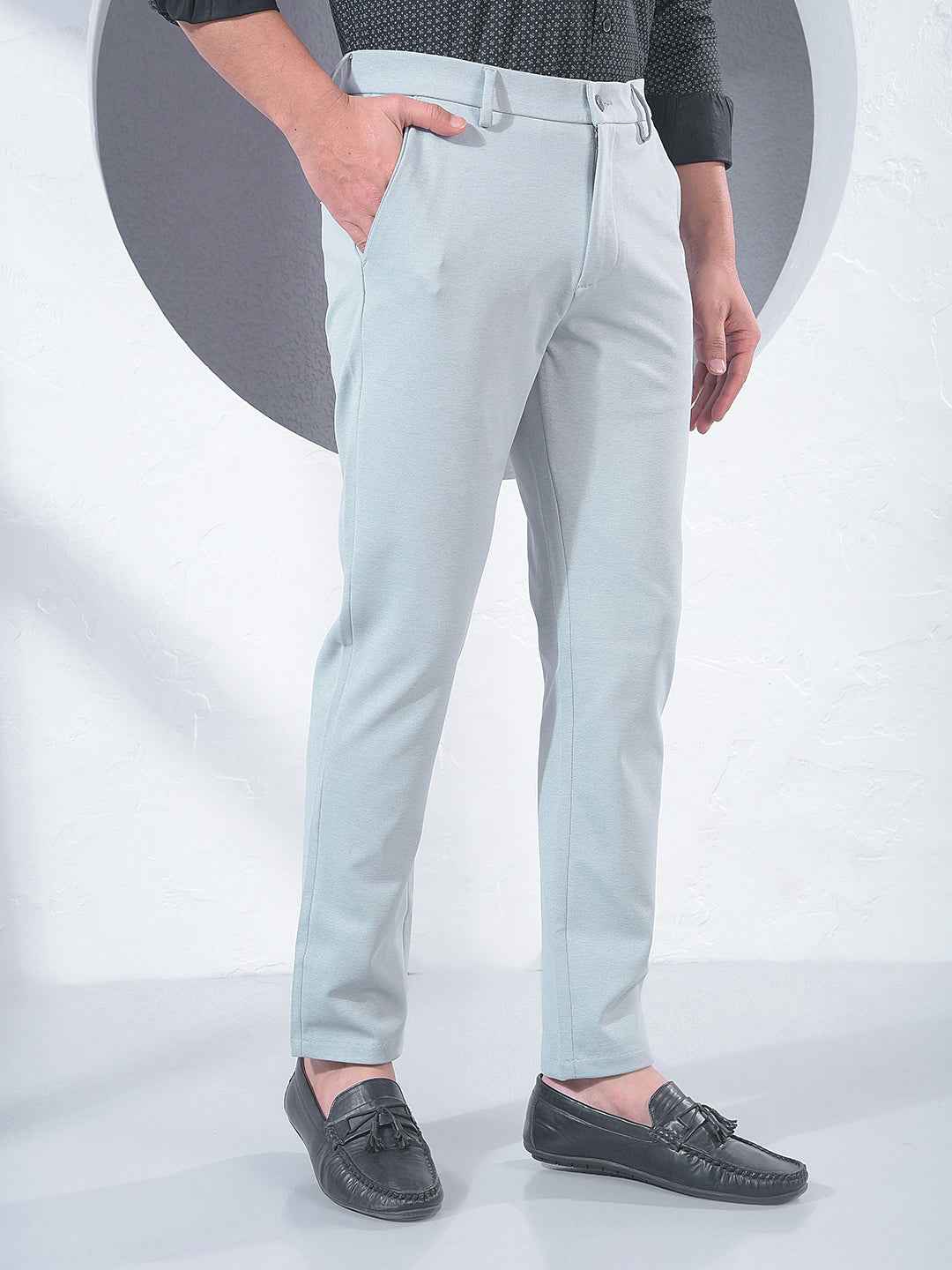 Grey Contemporary Trousers