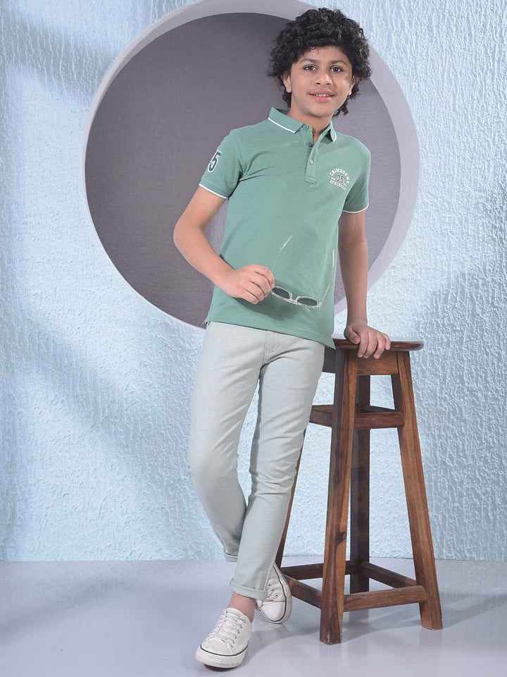 Green 100% Cotton Trousers