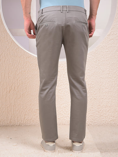 Monochrome Grey Slim Trousers