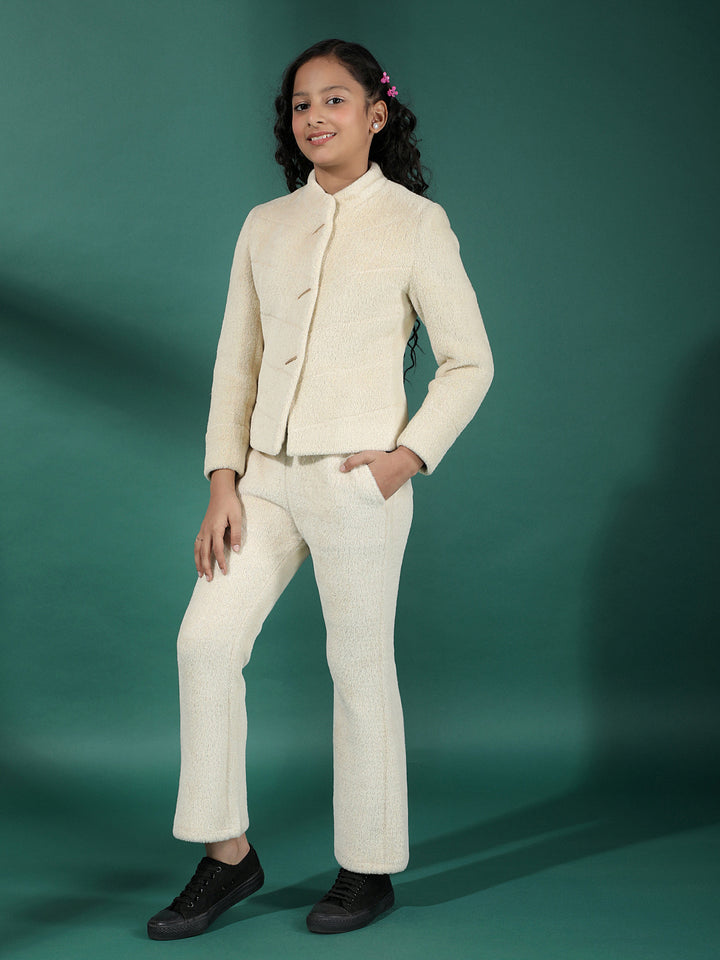 Beige Fur Co-Ord Set