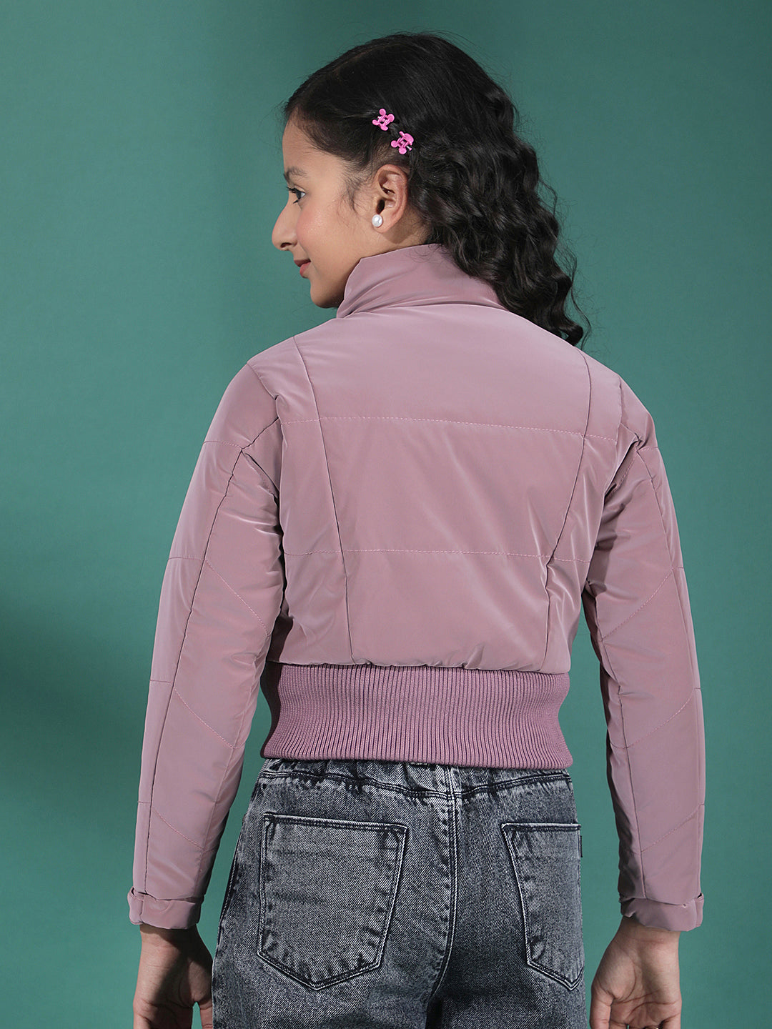 Mauve Skyline Puffer Jacket