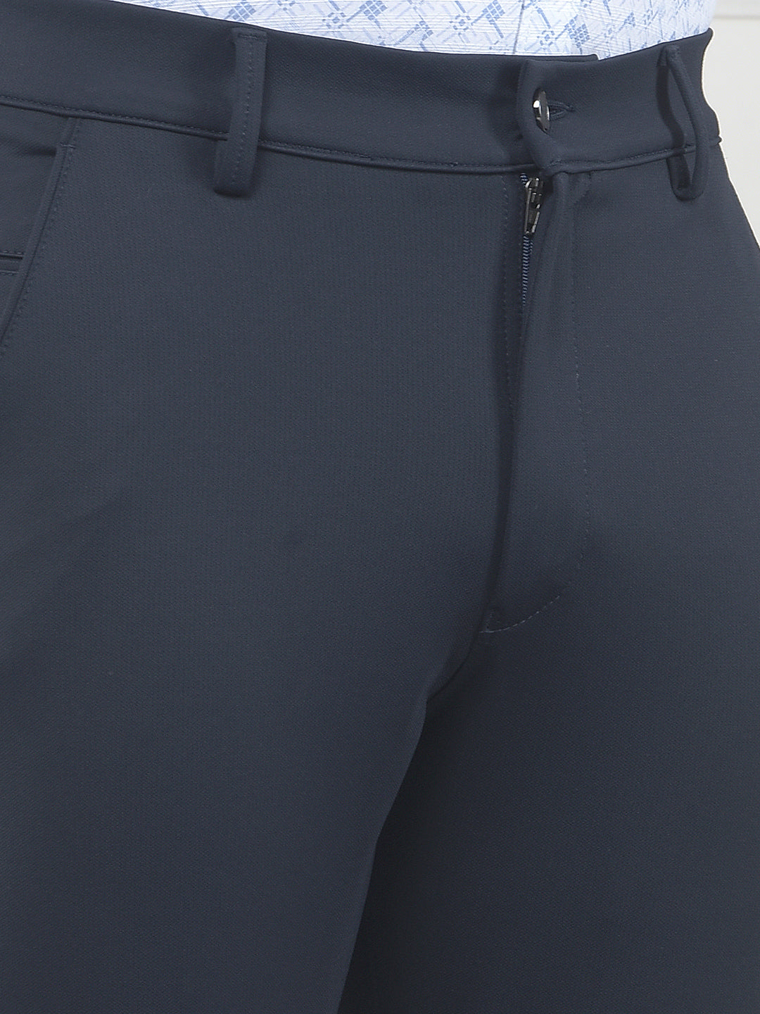 Navy Blue Knitted Trousers