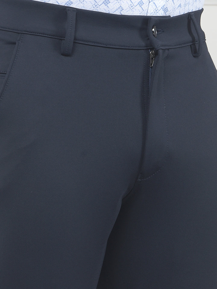 Navy Blue Knitted Trousers