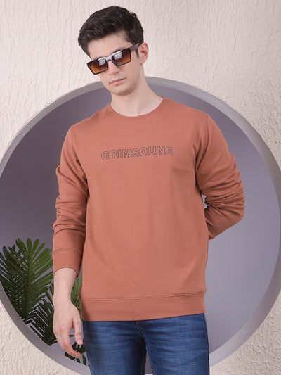 Red Typographic Print Sweatshirt