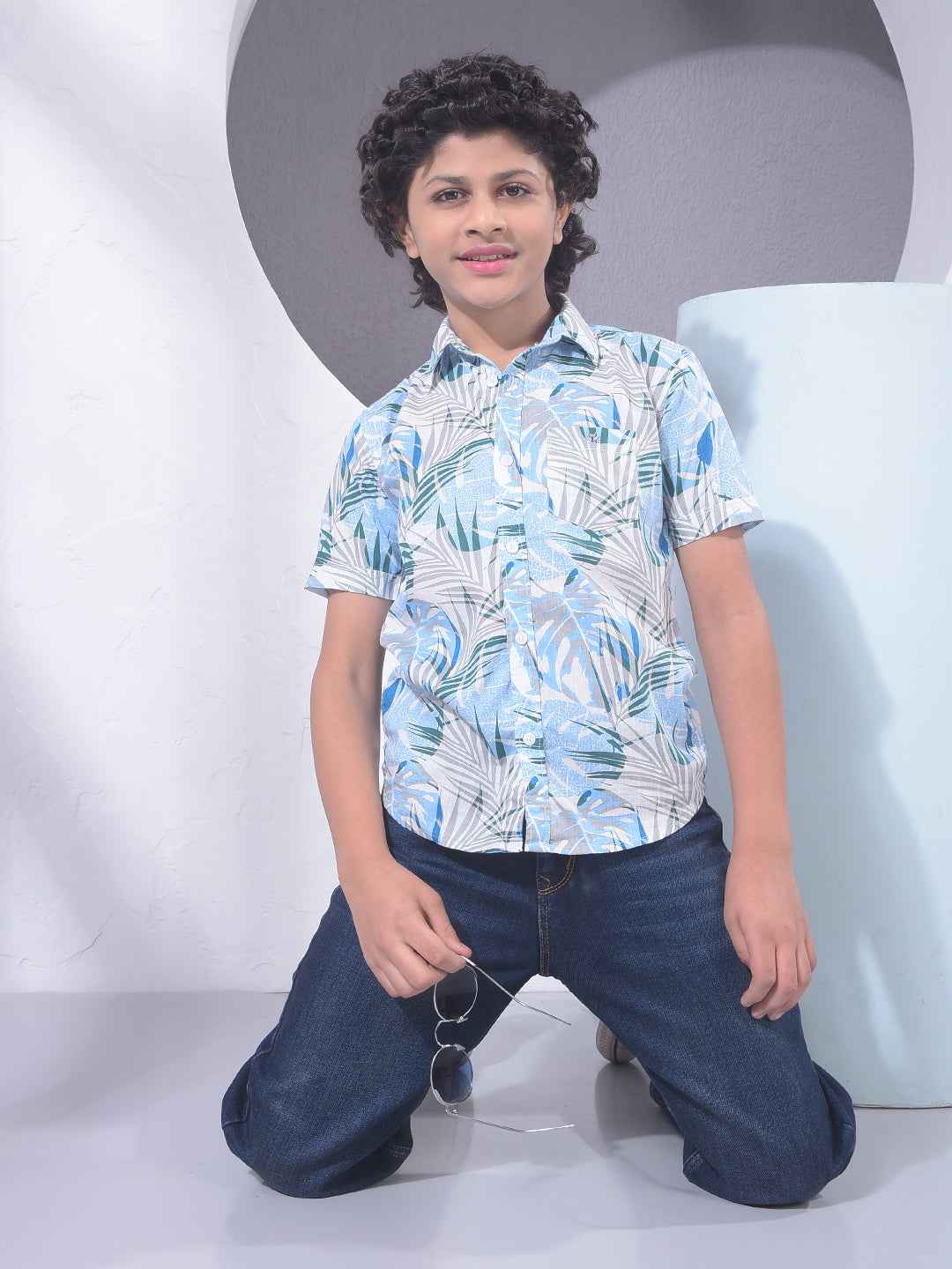 Ocean Blue Relaxed Baggy Jeans