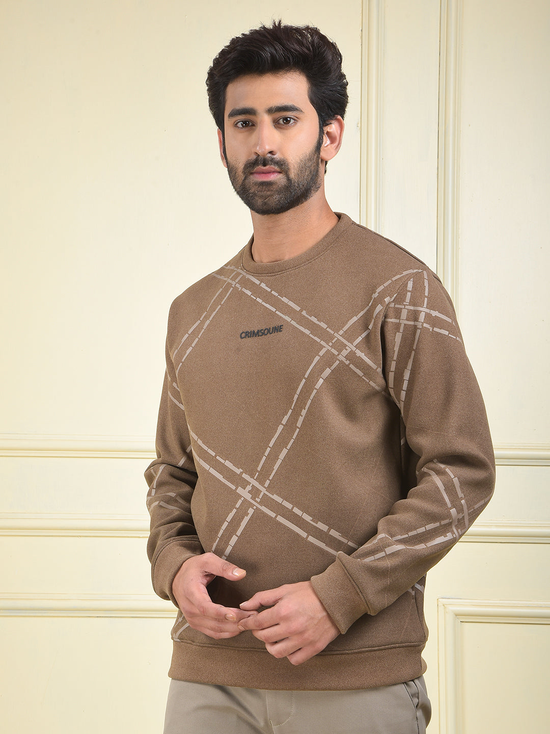 Urban Brown Graphic Sweatshirt