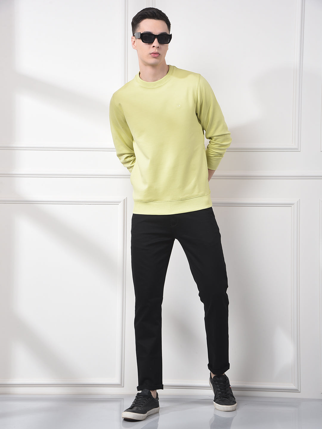 Green Typographic Print Sweatshirt