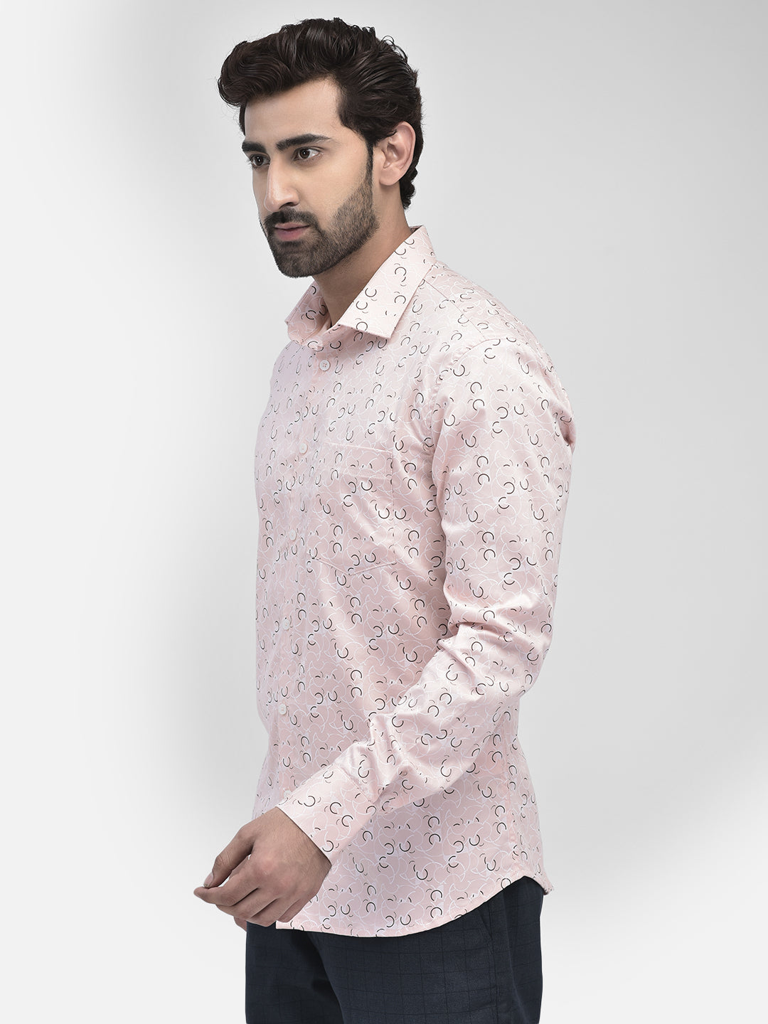 Peach Breeze Everyday Printed Shirt