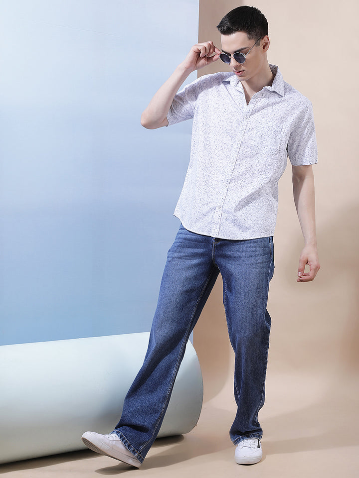 Contemporary Ocean Blue Baggy Jeans
