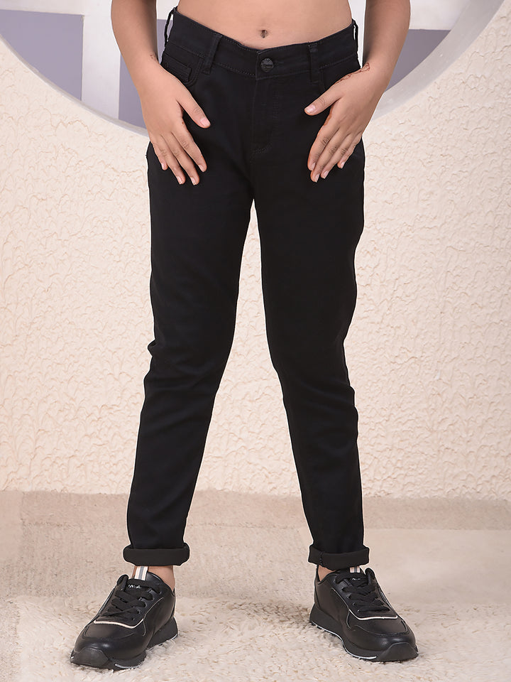 Black Skinny High-Waist Jeans