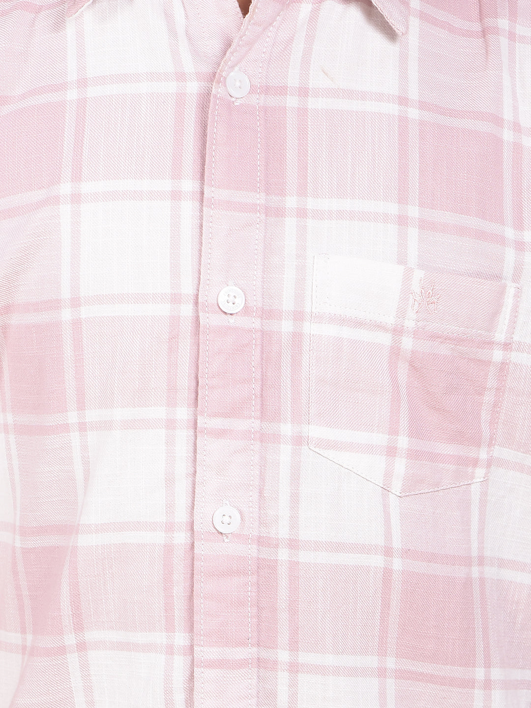 Purple Checked 100% Cotton Shirt
