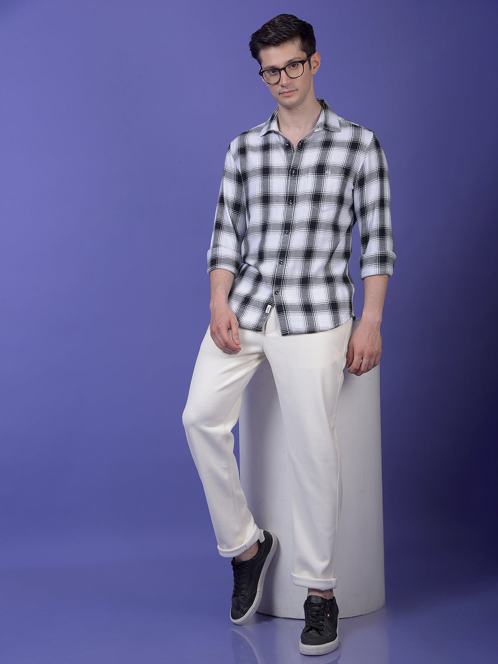 Off White Knitted Trousers