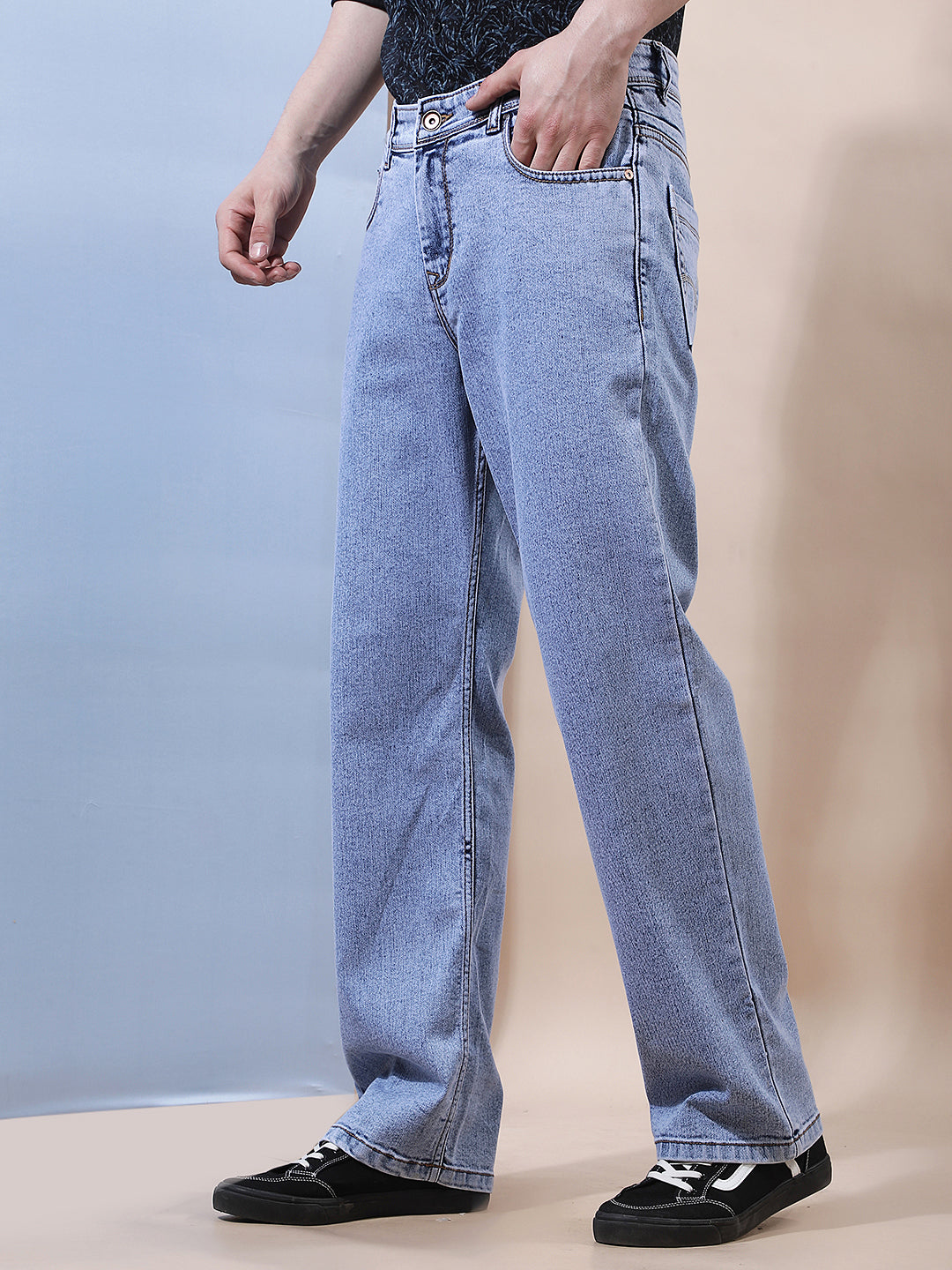 Sky Blue Baggy Jeans