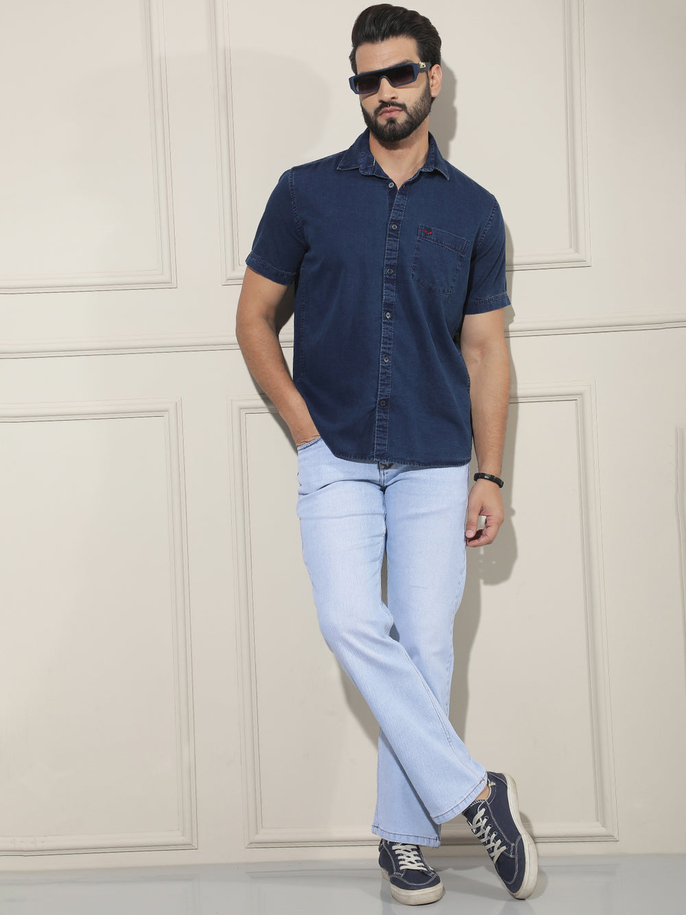 Sky Blue Baggy Jeans