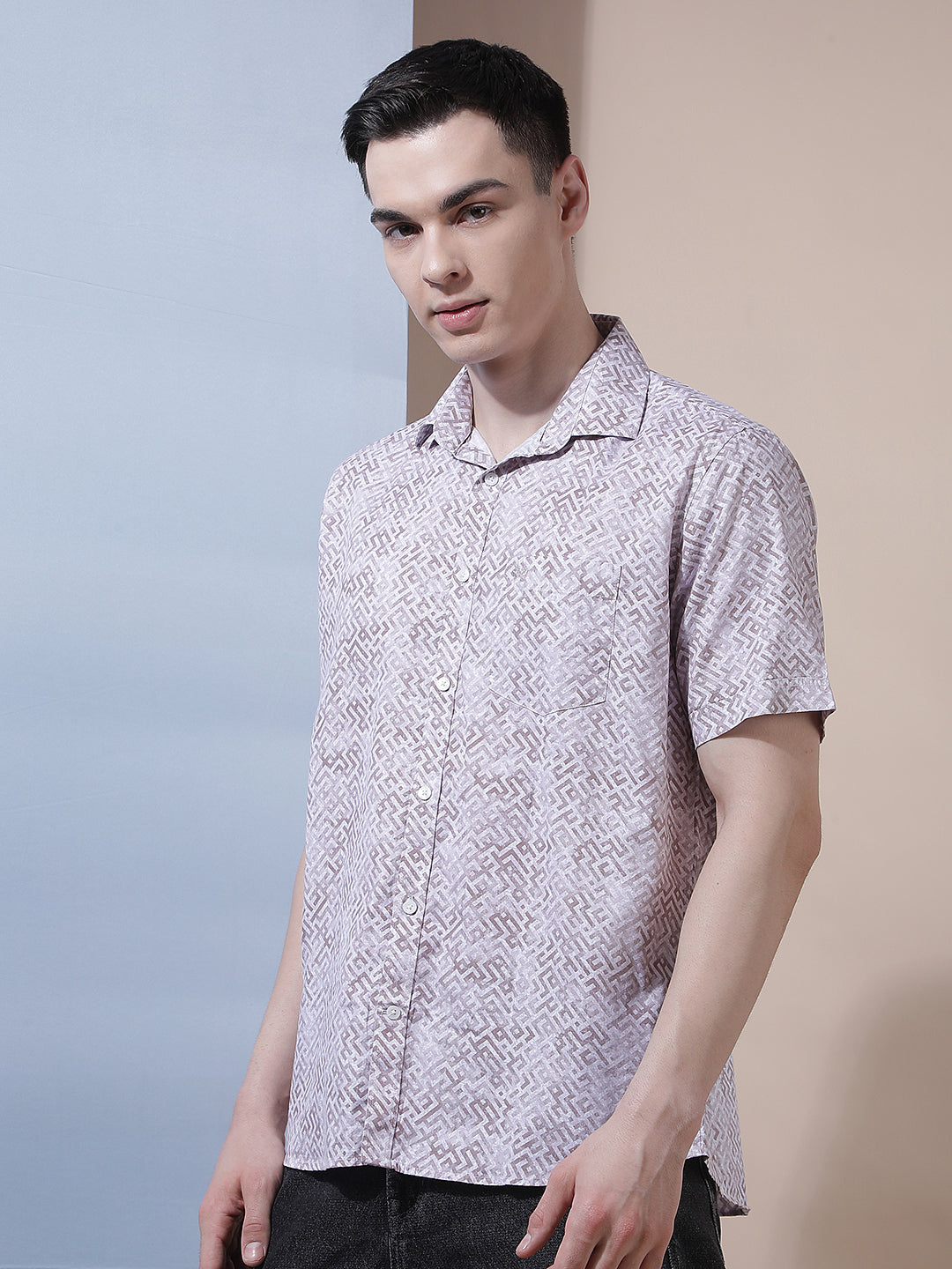 Pink Graphic Print Shirt