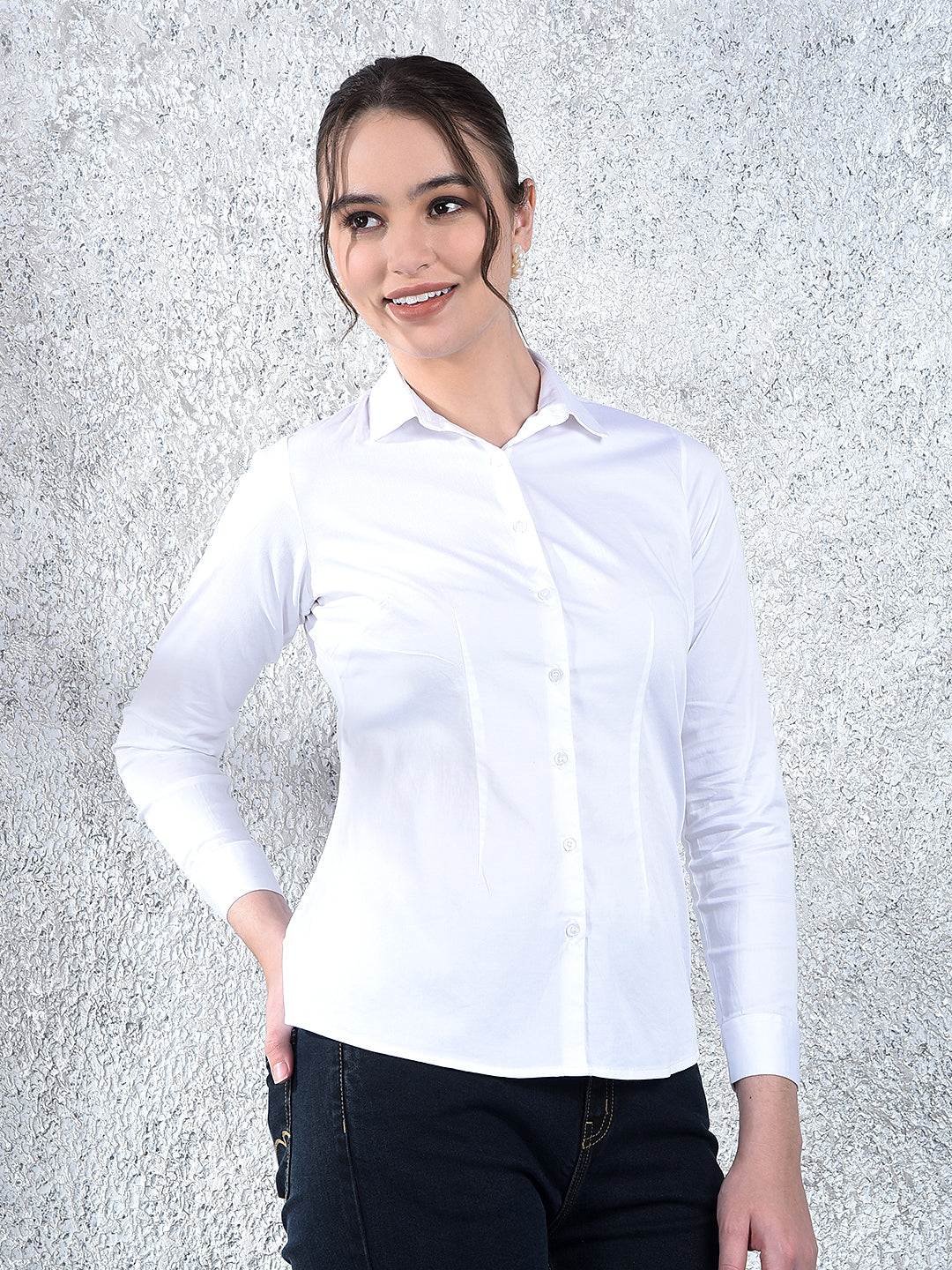Pristine White Tailored Shirt