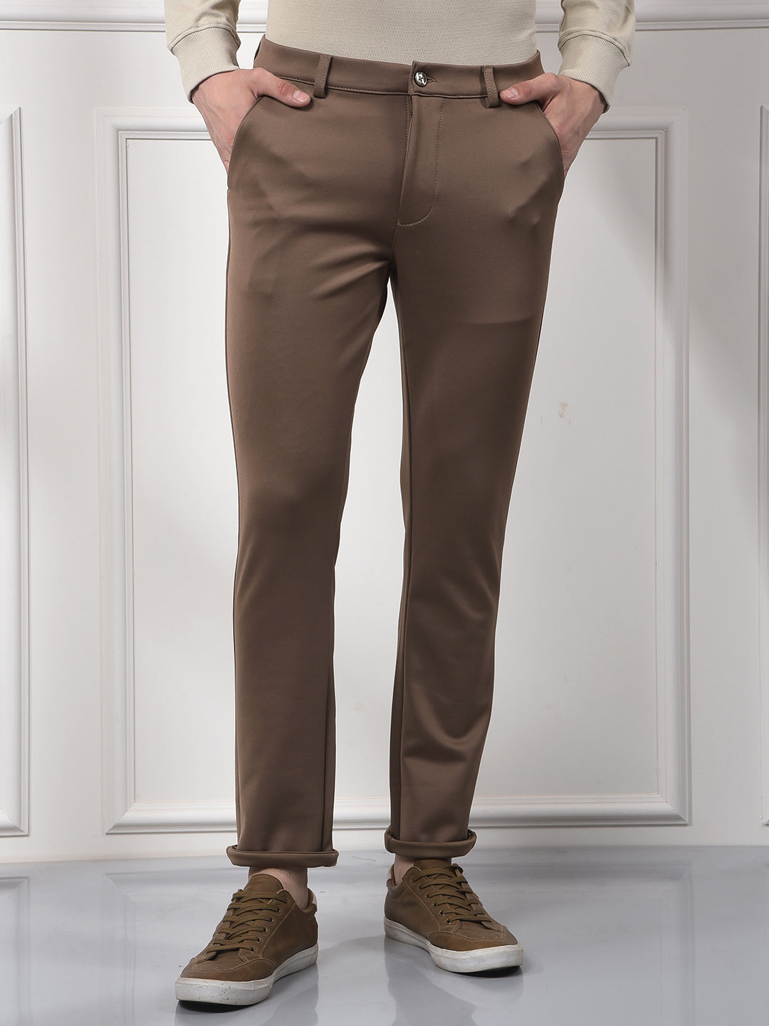 Brown Knitted Trousers