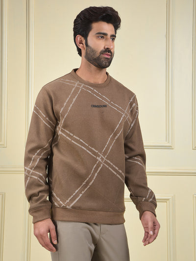 Urban Brown Graphic Sweatshirt