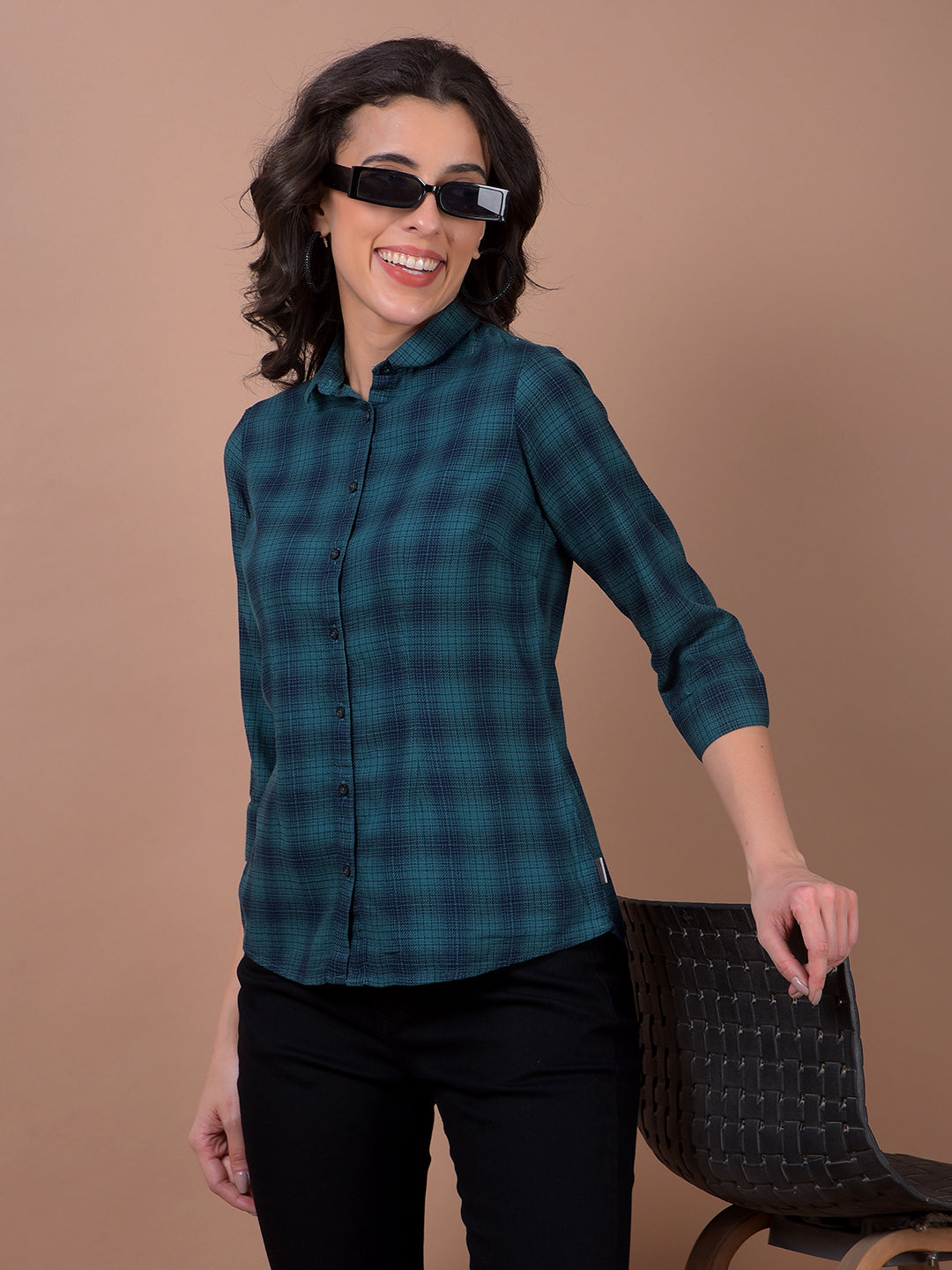 Green Checked Shirt