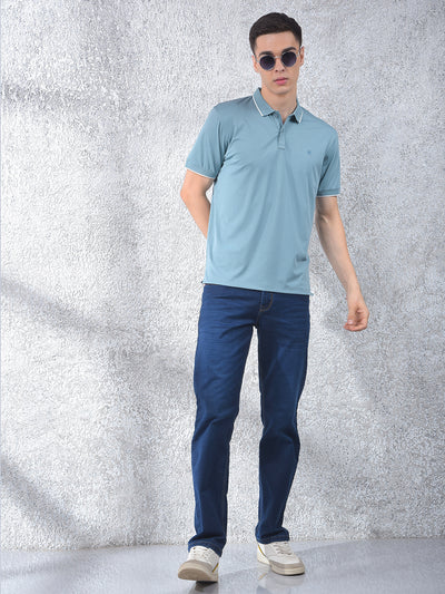 Dapper Blue Polo Neck T-Shirt