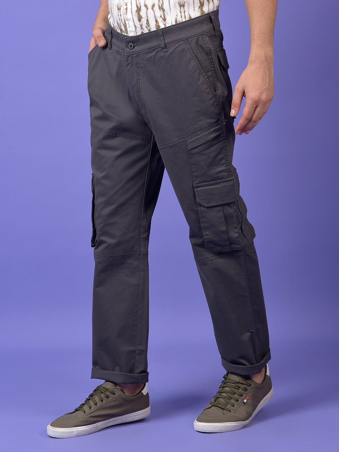 Grey Cargo Trousers