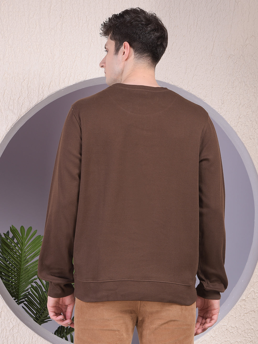 Snatched Brown 100% Cotton Sweatshirt