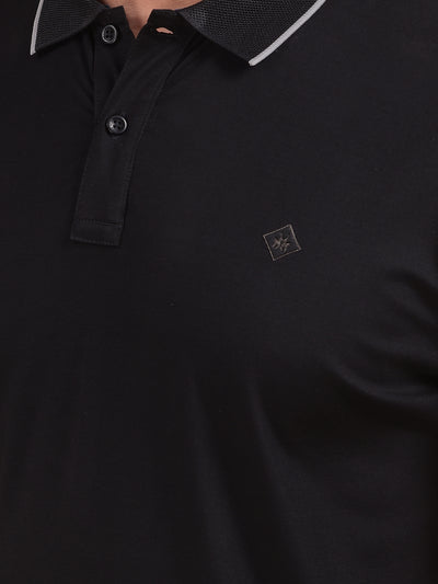 Swanky Black Polo Neck T-Shirt