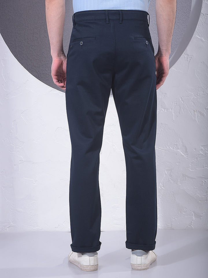 Refined Navy Blue Trousers