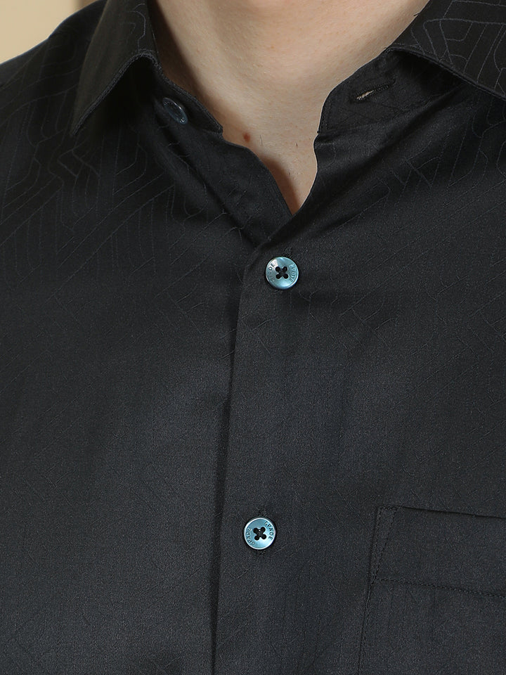 Refined Alpine Green Printed Shirt
