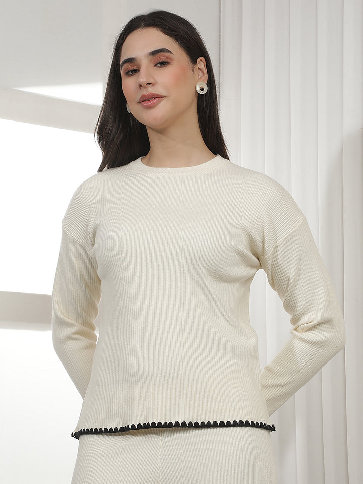 Pristine Soft Chalk Off White Sweater