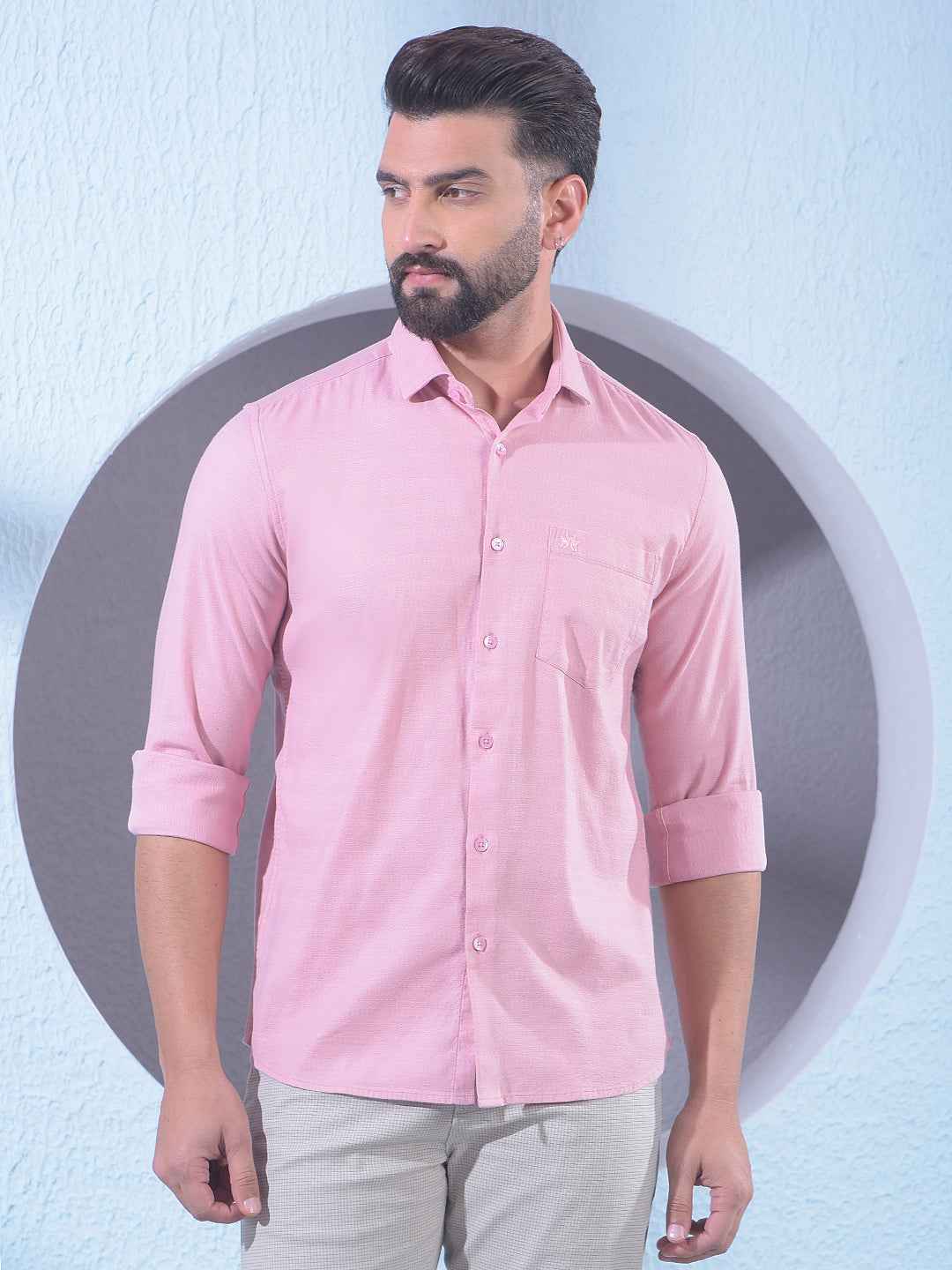 Vibrant Peach Shirt