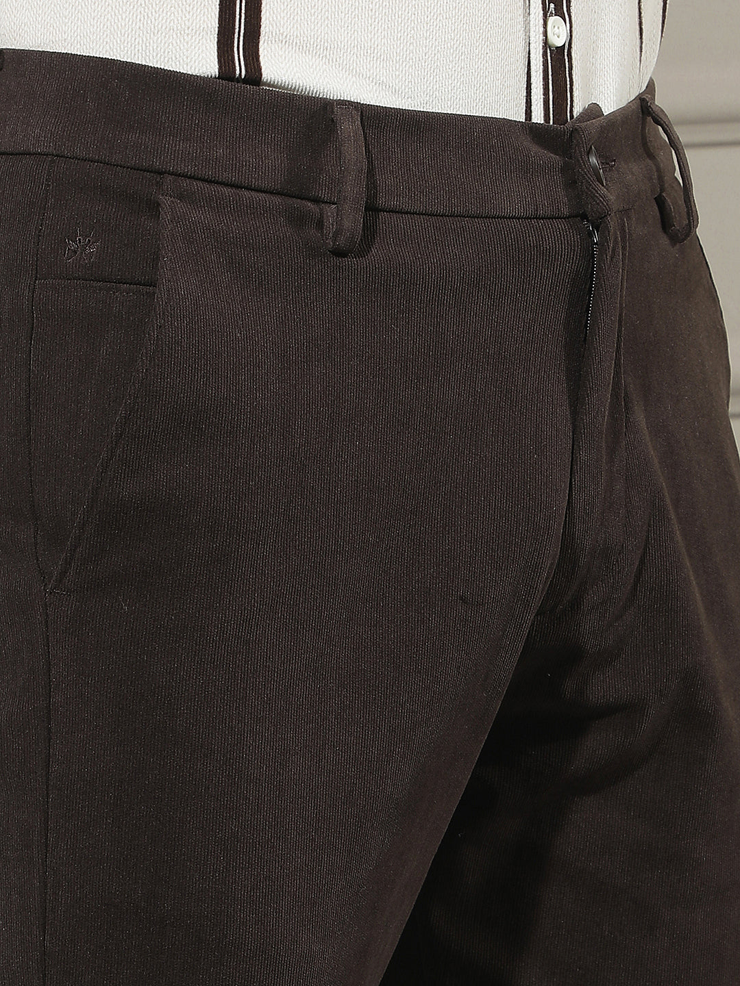 Classic Warm Brown Corduroy Trousers