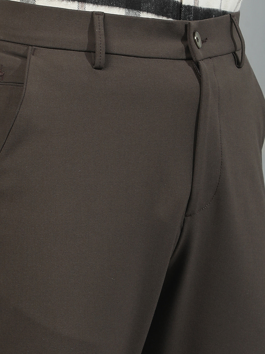 Contemporary Walnut Brown Chino Trousers
