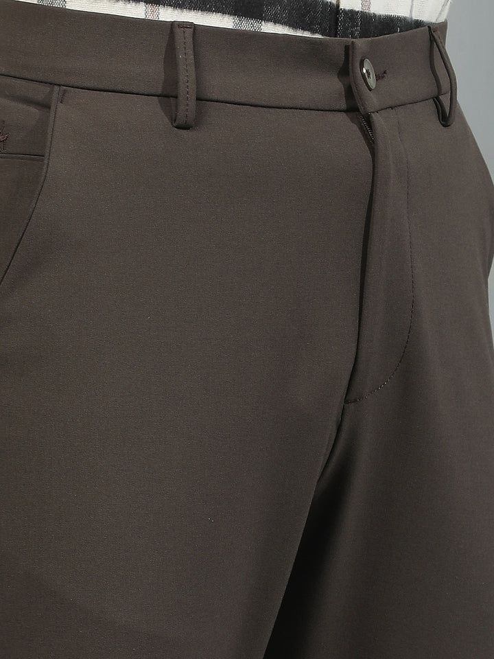 Contemporary Walnut Brown Chino Trousers