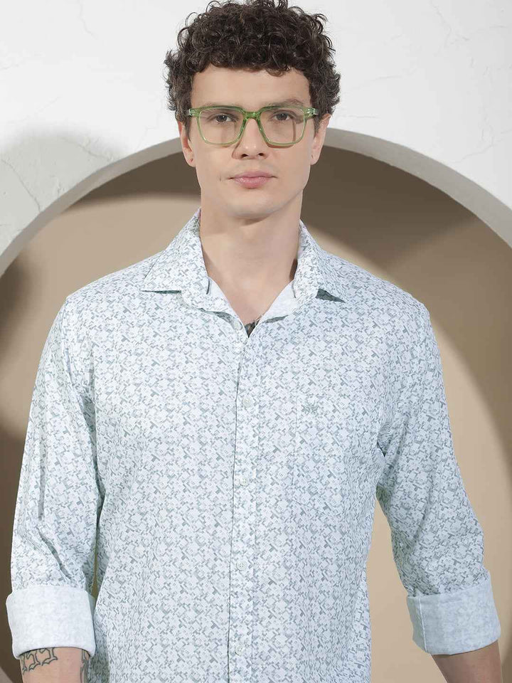 Frost Grey Printed Shirt