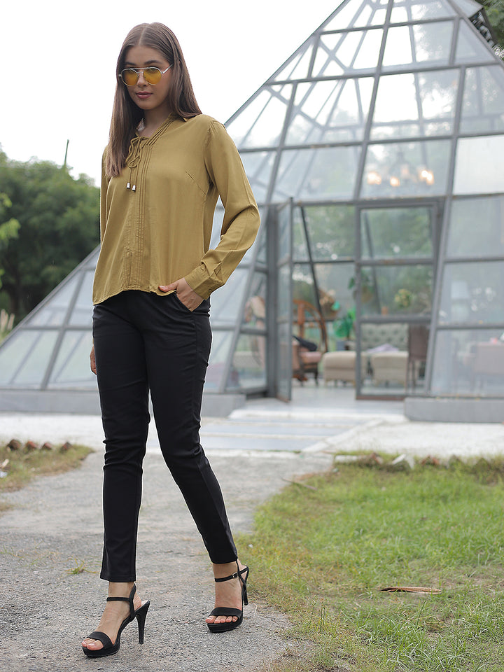 Modern Rich Mustard Shirt