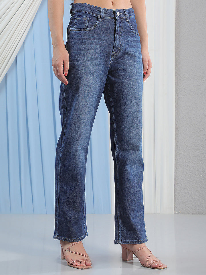 Essential Ocean Blue Straight Jeans