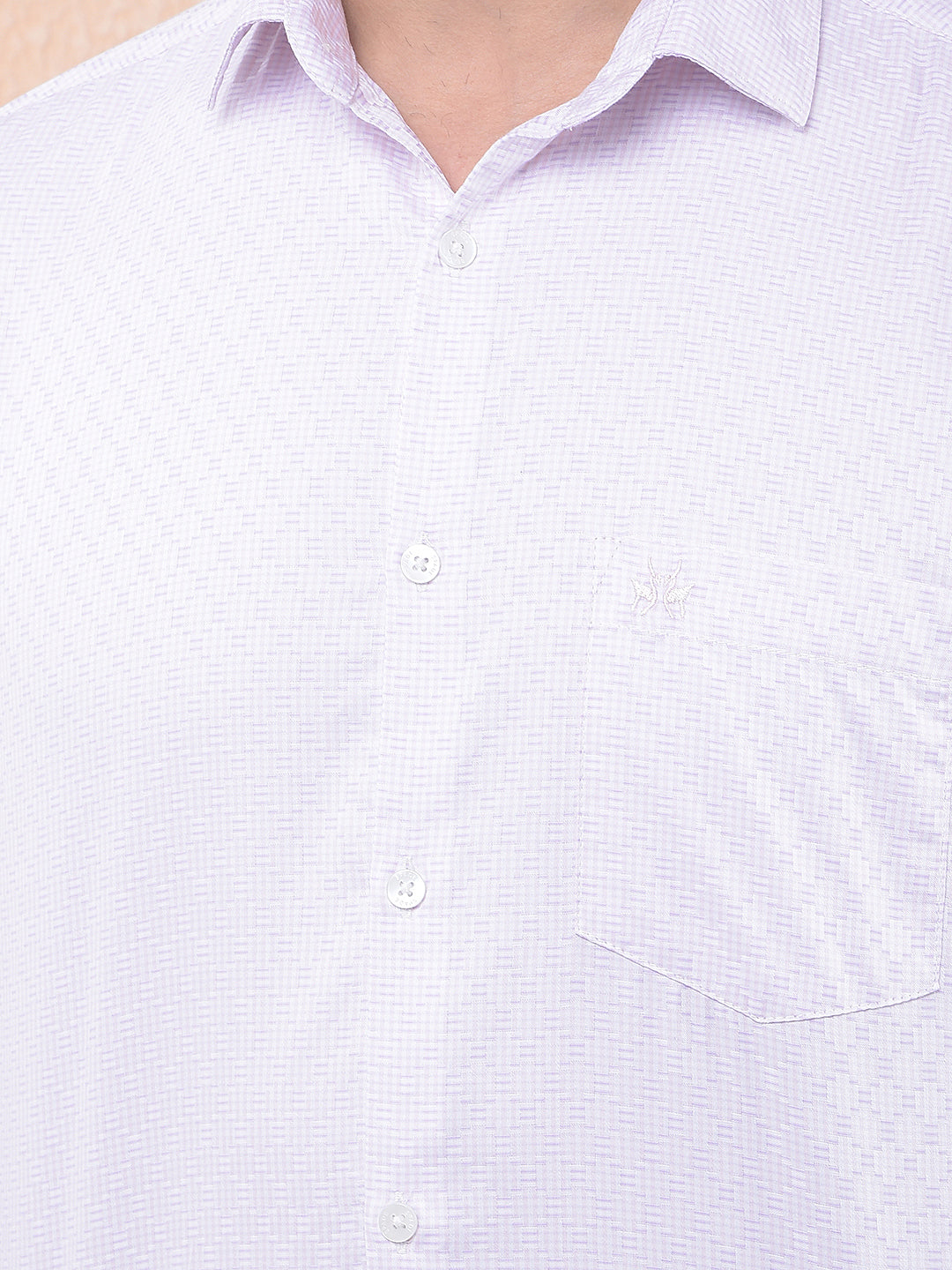 Pink Printed 100% Cotton Shirt