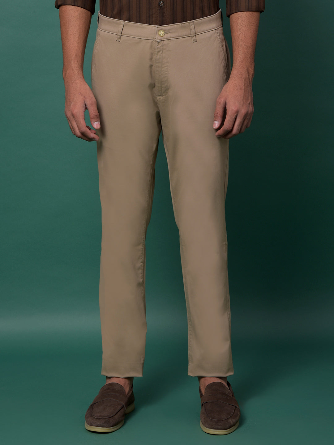 Fashion-Forward Khaki Trousers