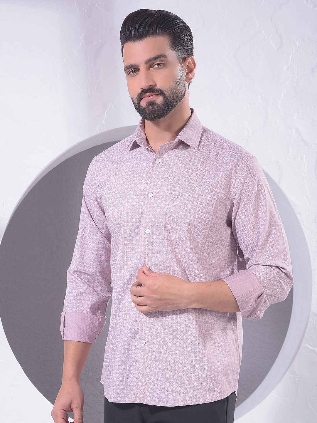 Pink Graphic Print Shirt