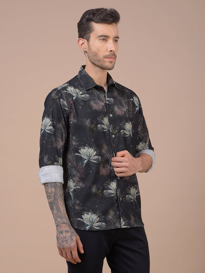 Multi-Color Floral Print 100% Cotton Shirt