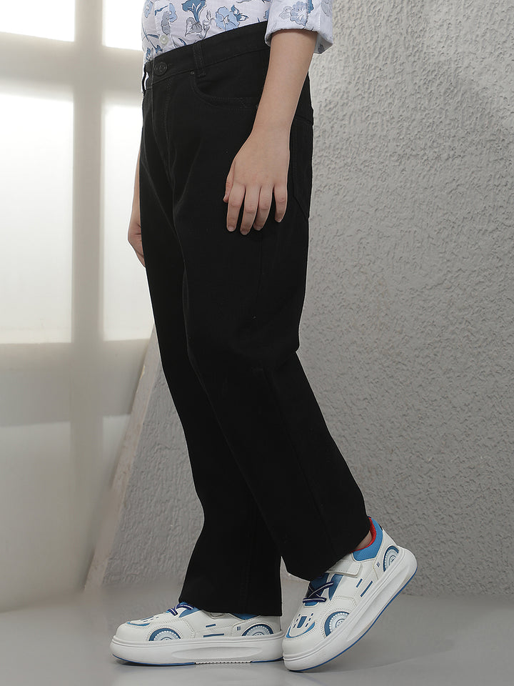 Black 100% Cotton Baggy Jeans