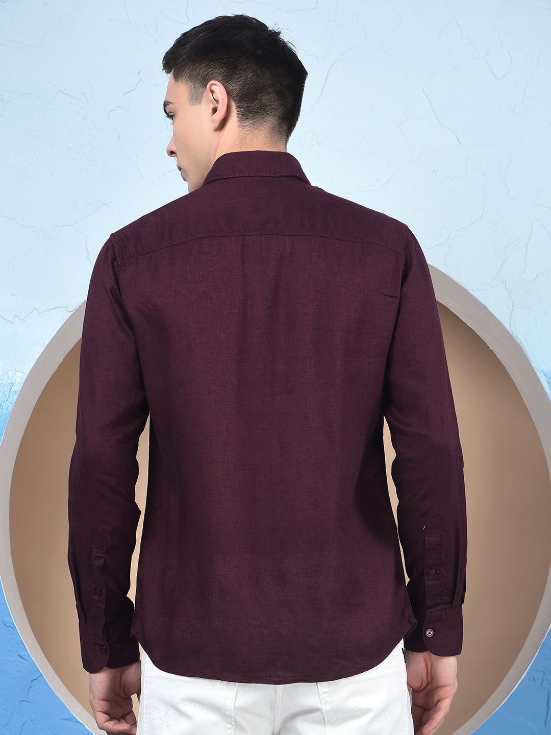 Plum Linen Essential Shirt