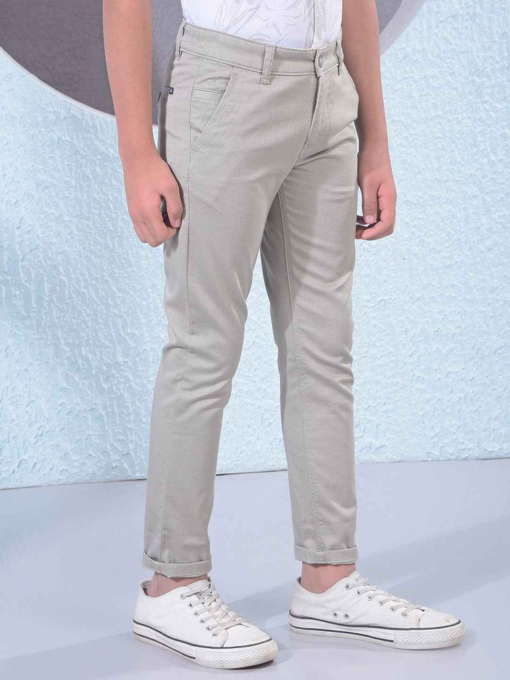 Olive Green Contemporary Trousers