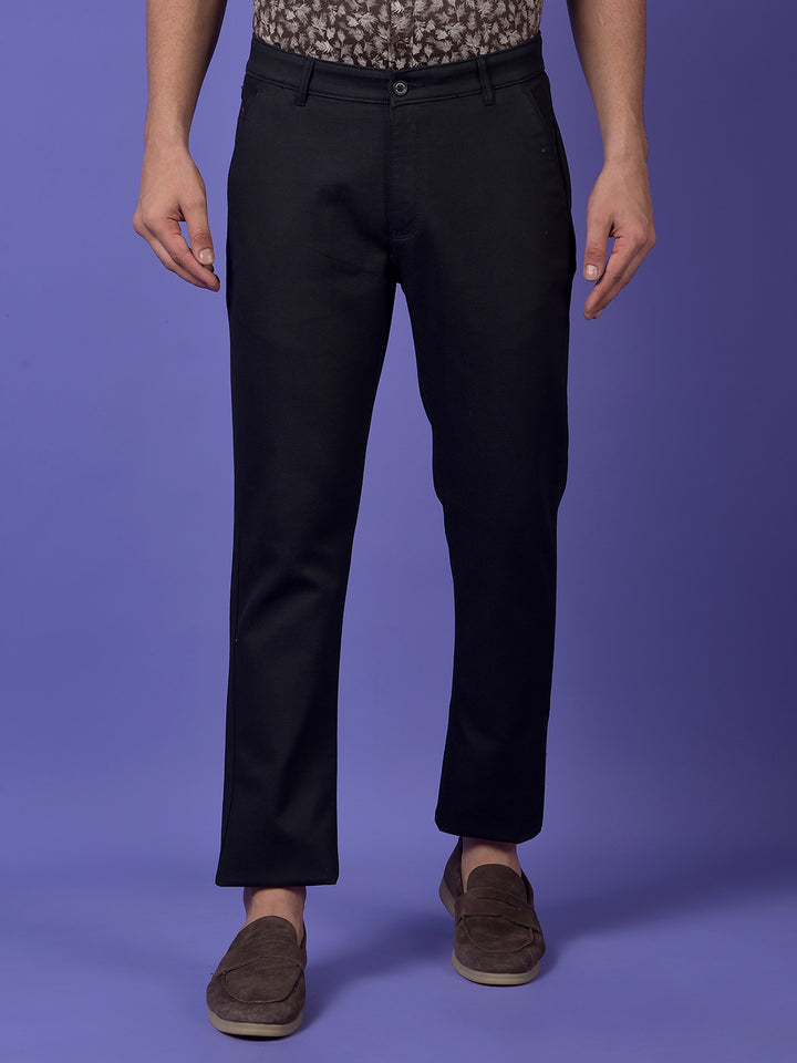 Black Printed Trousers