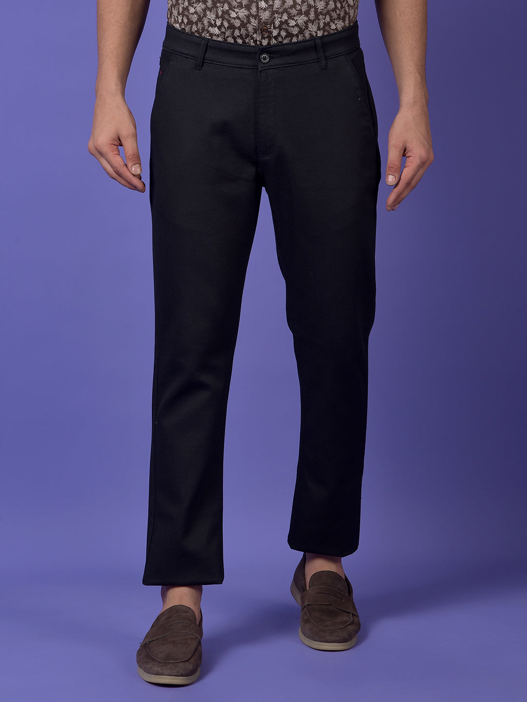 Black Printed Trousers