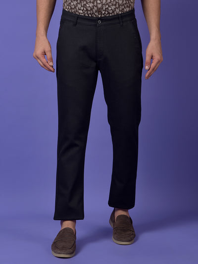 Black Printed Trousers