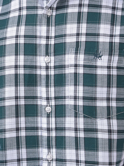 Green Checked 100% Cotton Shirt