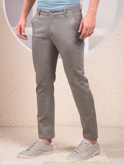 Monochrome Grey Slim Trousers